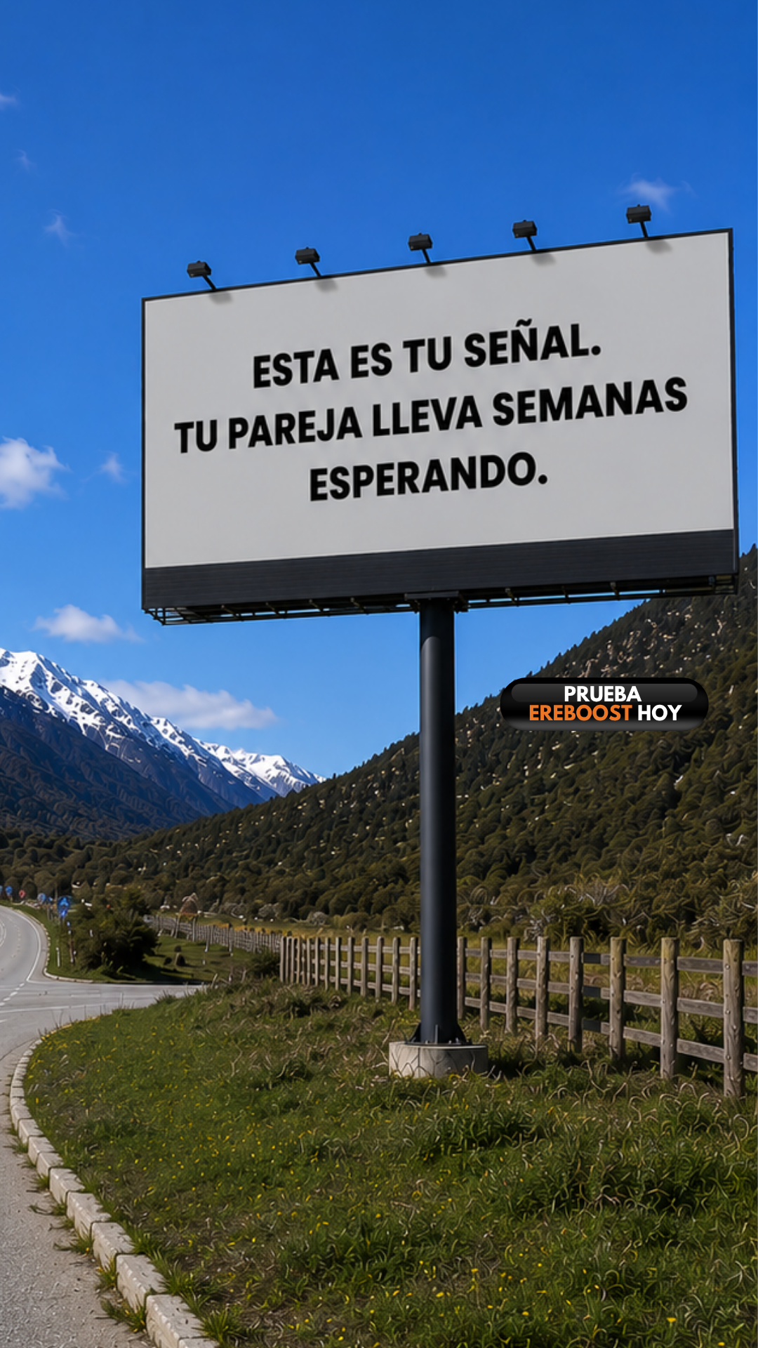 Ereboost Facebook ad: Tu pareja lleva semanas esperando
