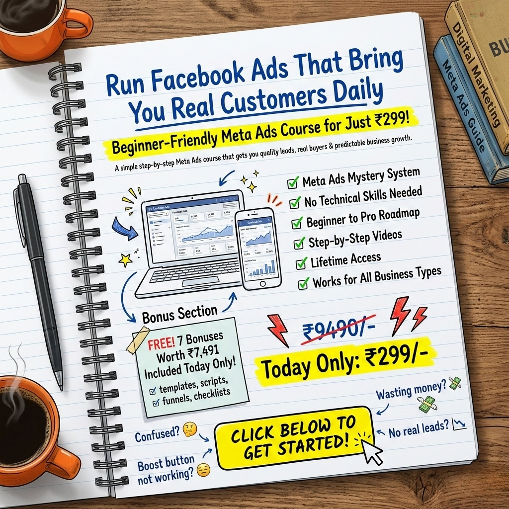 Digineeds Facebook ad: Meta Ads System for Beginners