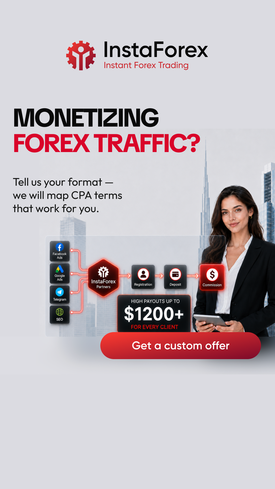 InstaForex - Company news & Promo Facebook ad