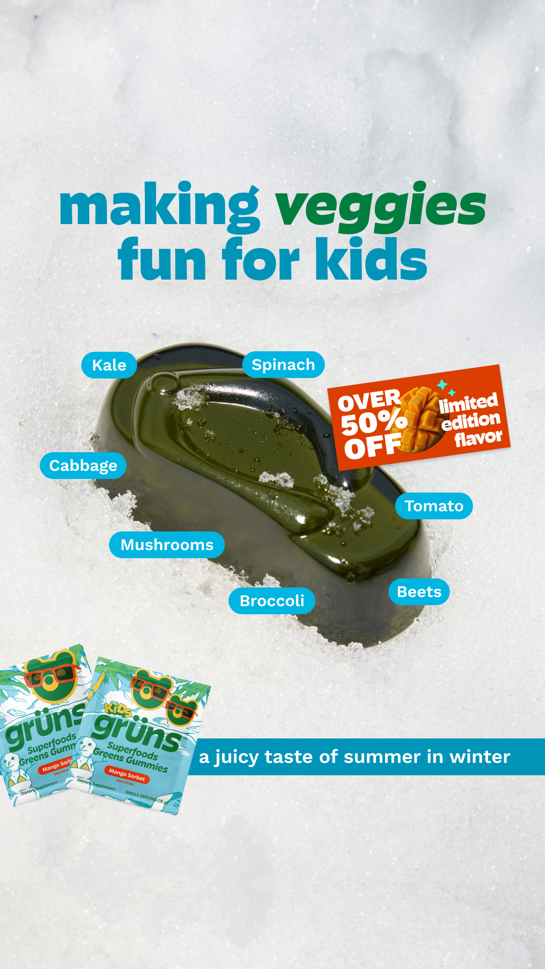 Grüns Kids Facebook ad