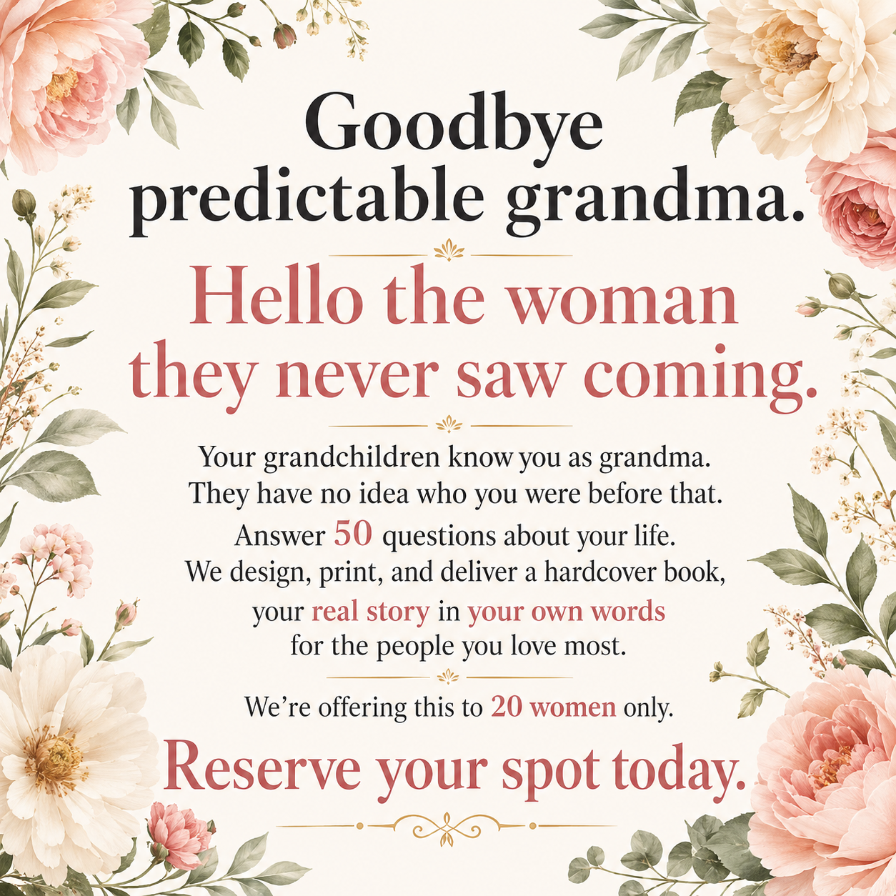 Memowrite Facebook ad