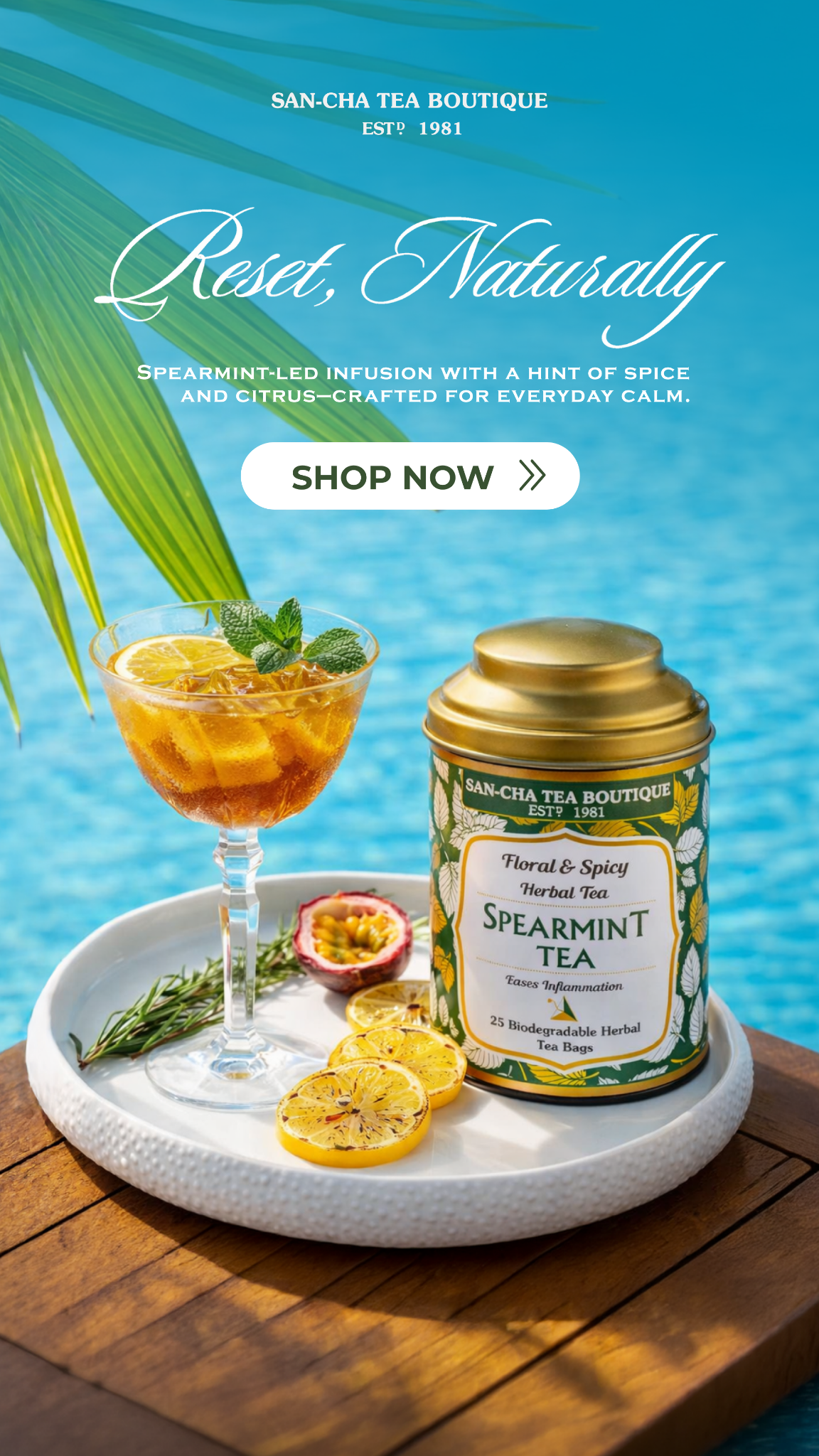 Sancha Tea, India Facebook ad