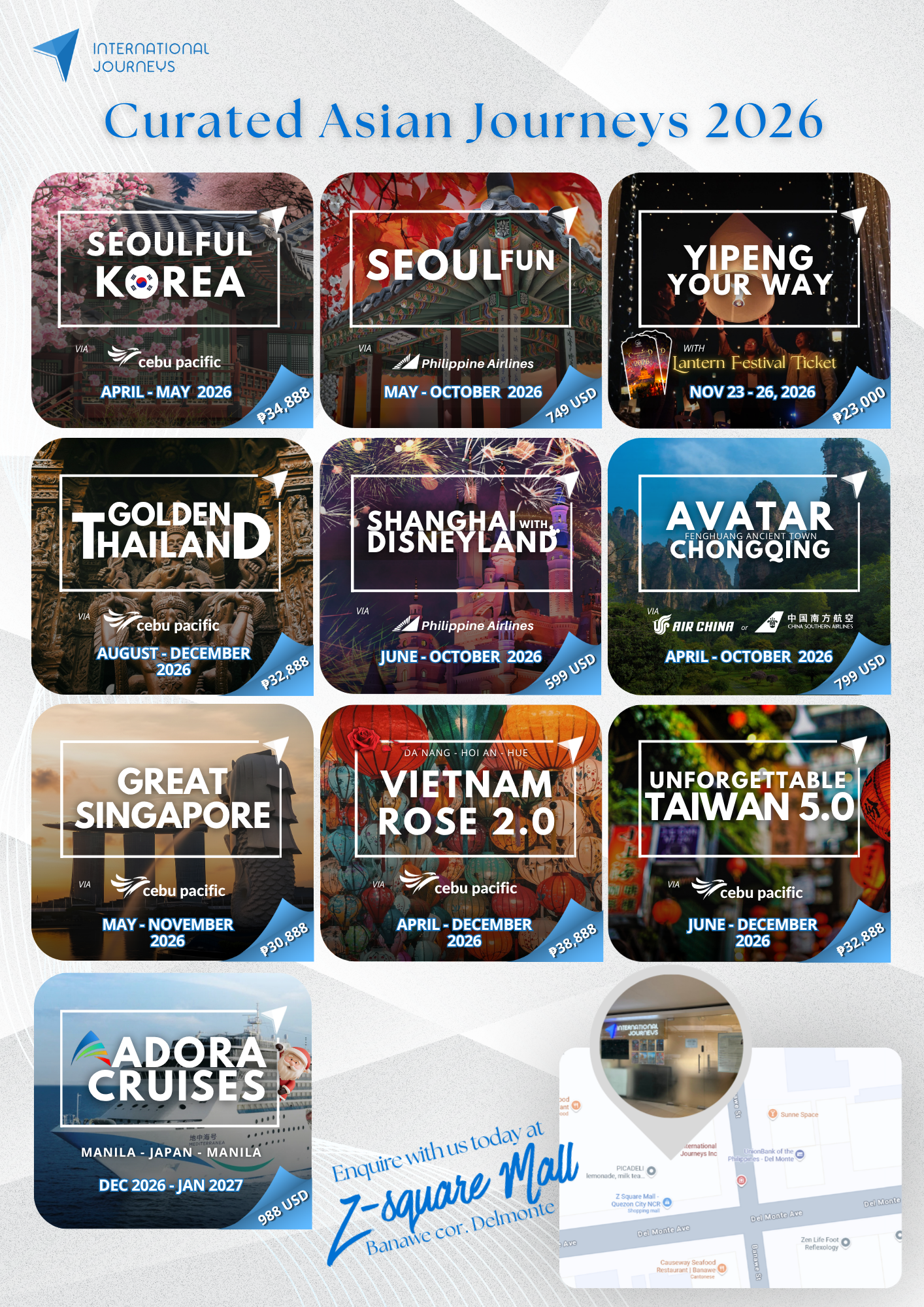 International Journeys Facebook ad: 2026 Group Tours: Now Booking!