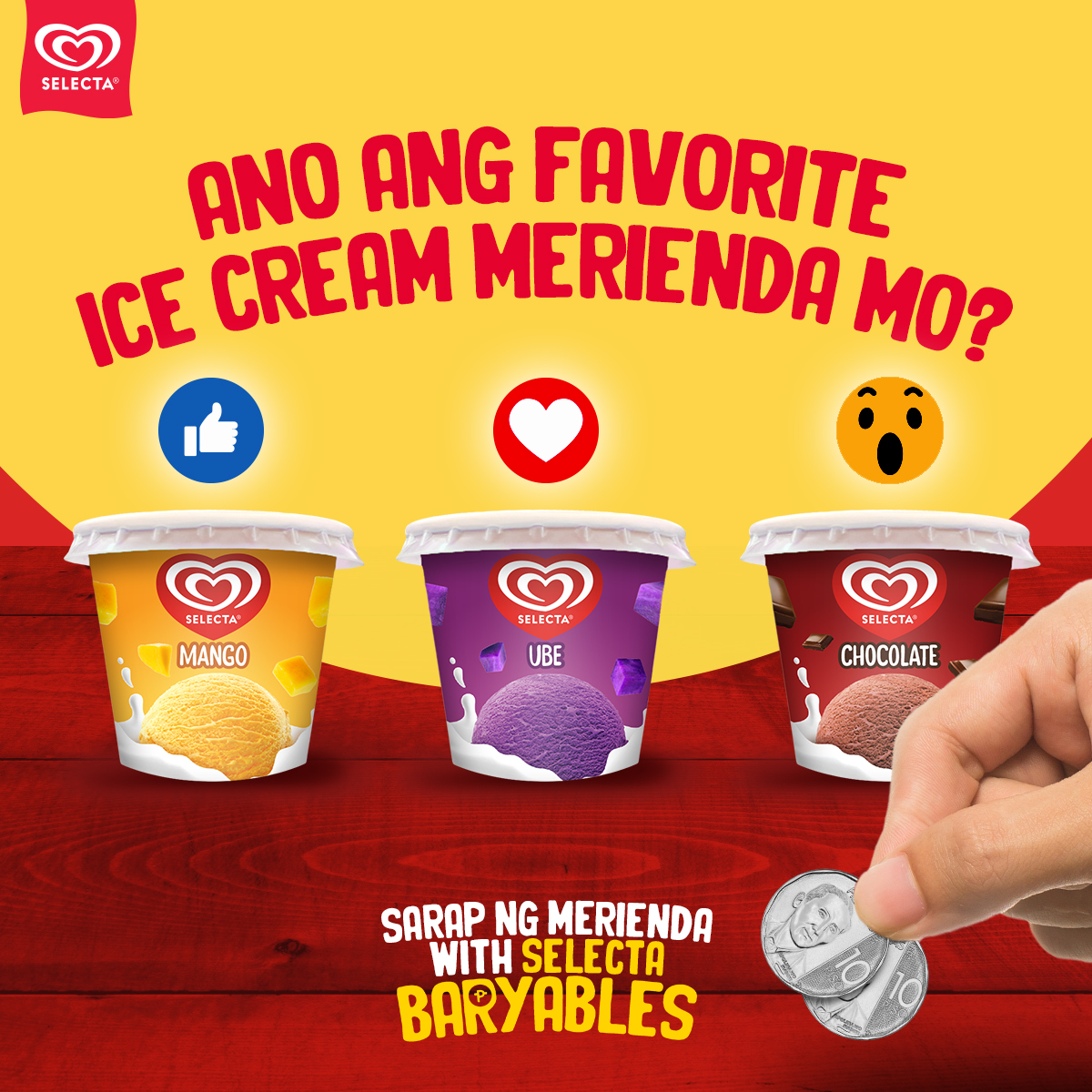 Selecta Philippines Facebook ad