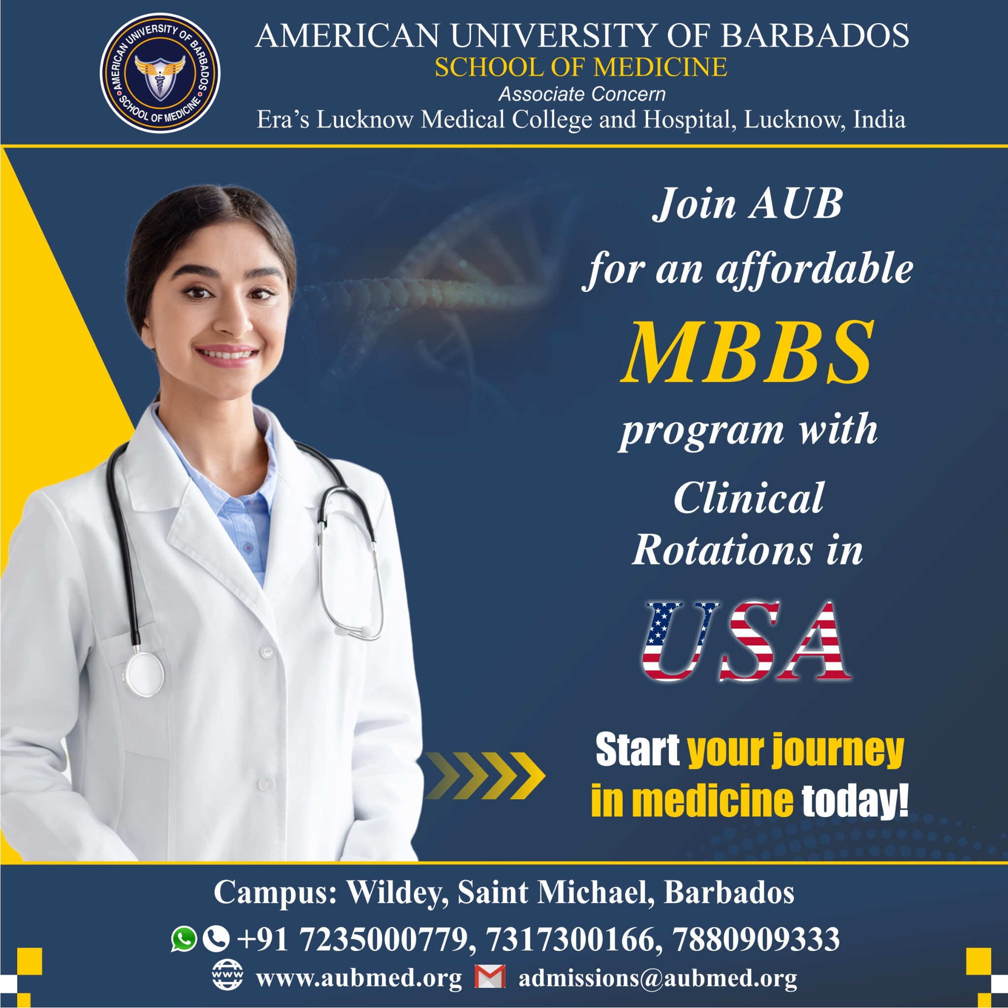 American University of Barbados - School of Medicine Facebook ad