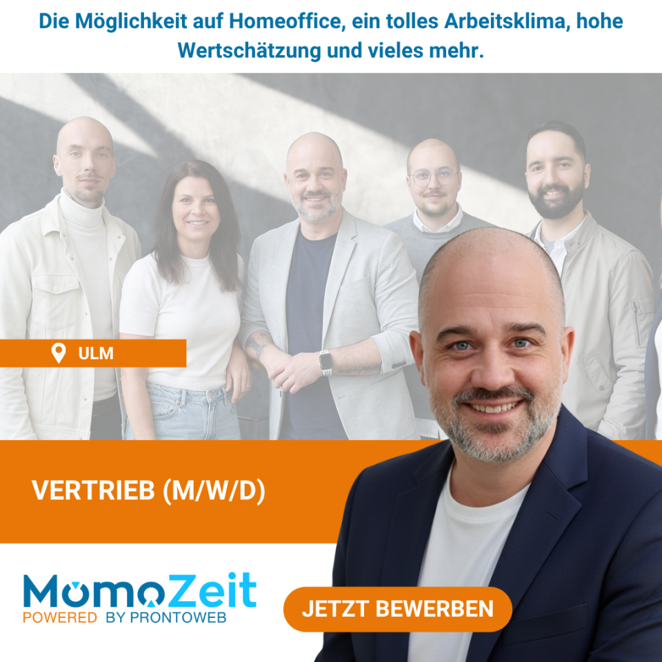 MomoZeit - Die digitale Zeiterfassung Facebook ad: Gesucht: Vertriebsmitarbeiter (m/w/d)