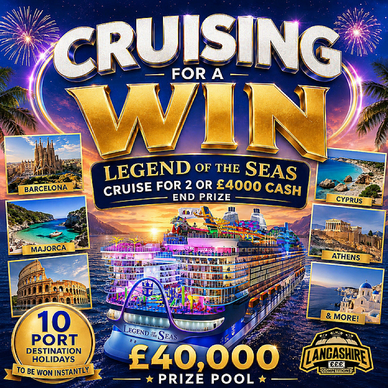 Lancashire Competitions Live Draws Facebook ad: 25p PER TICKET
