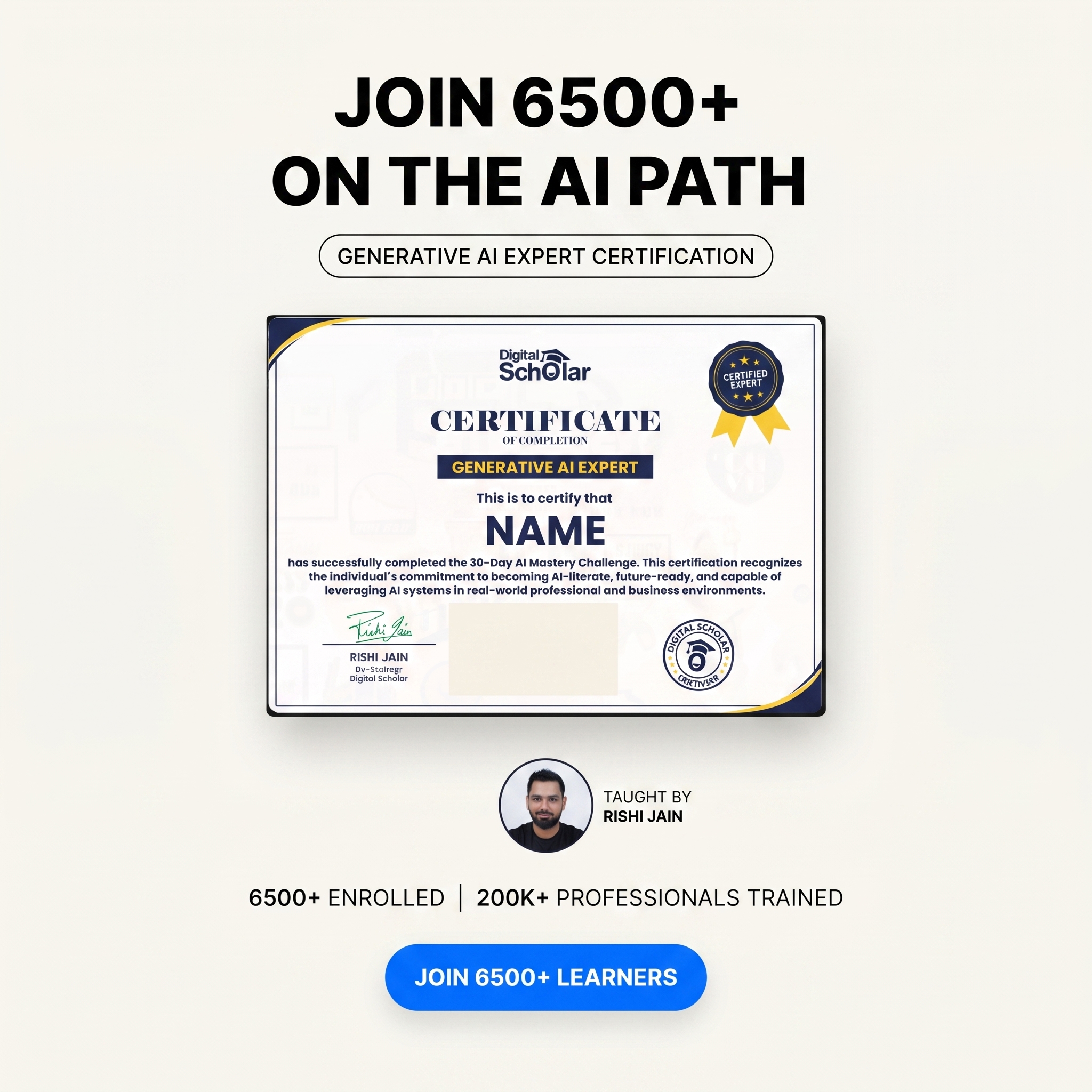 Rishi Jain Facebook ad