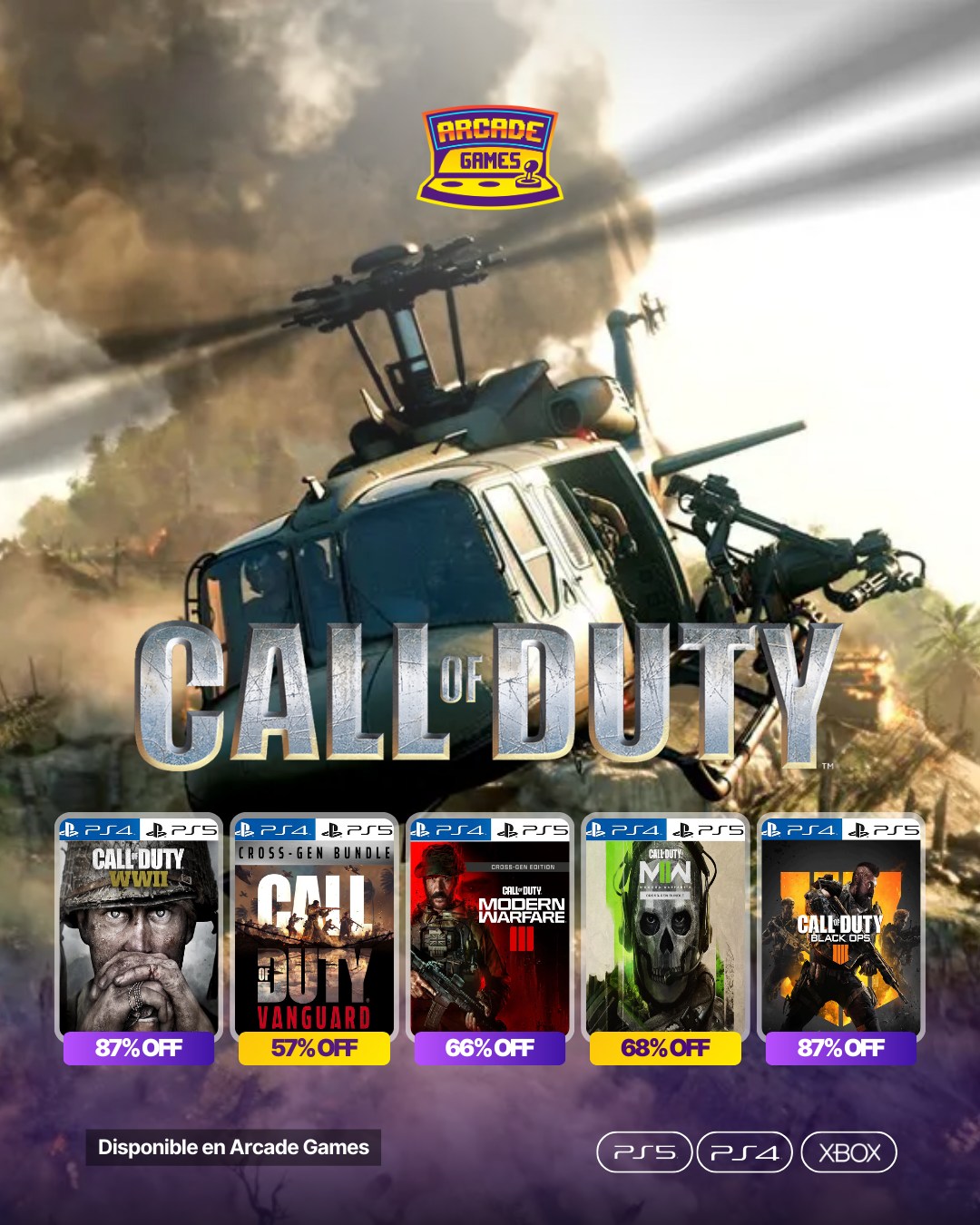 Arcade Games Facebook ad