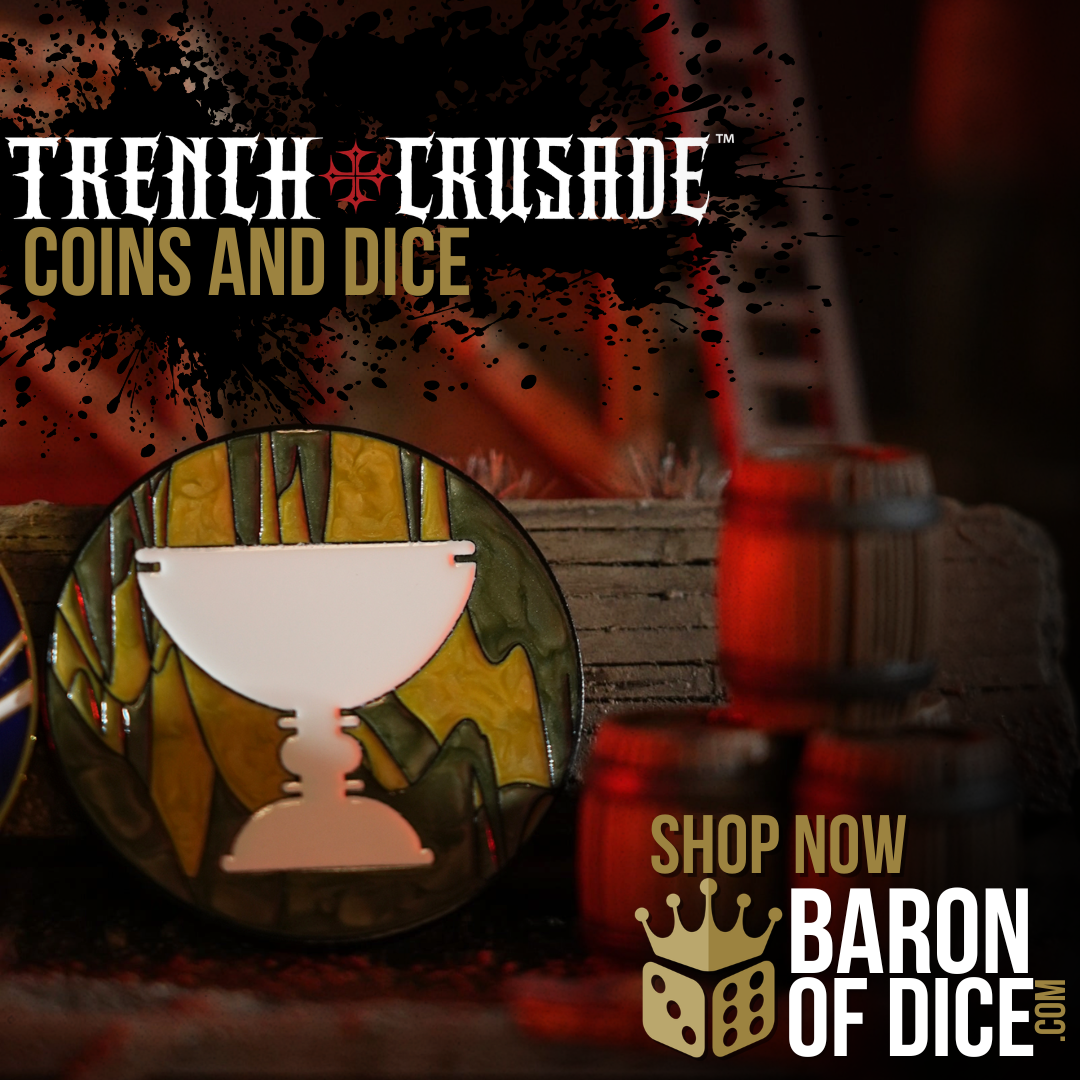 Baron of Dice Facebook ad: Trench Coins & Dice