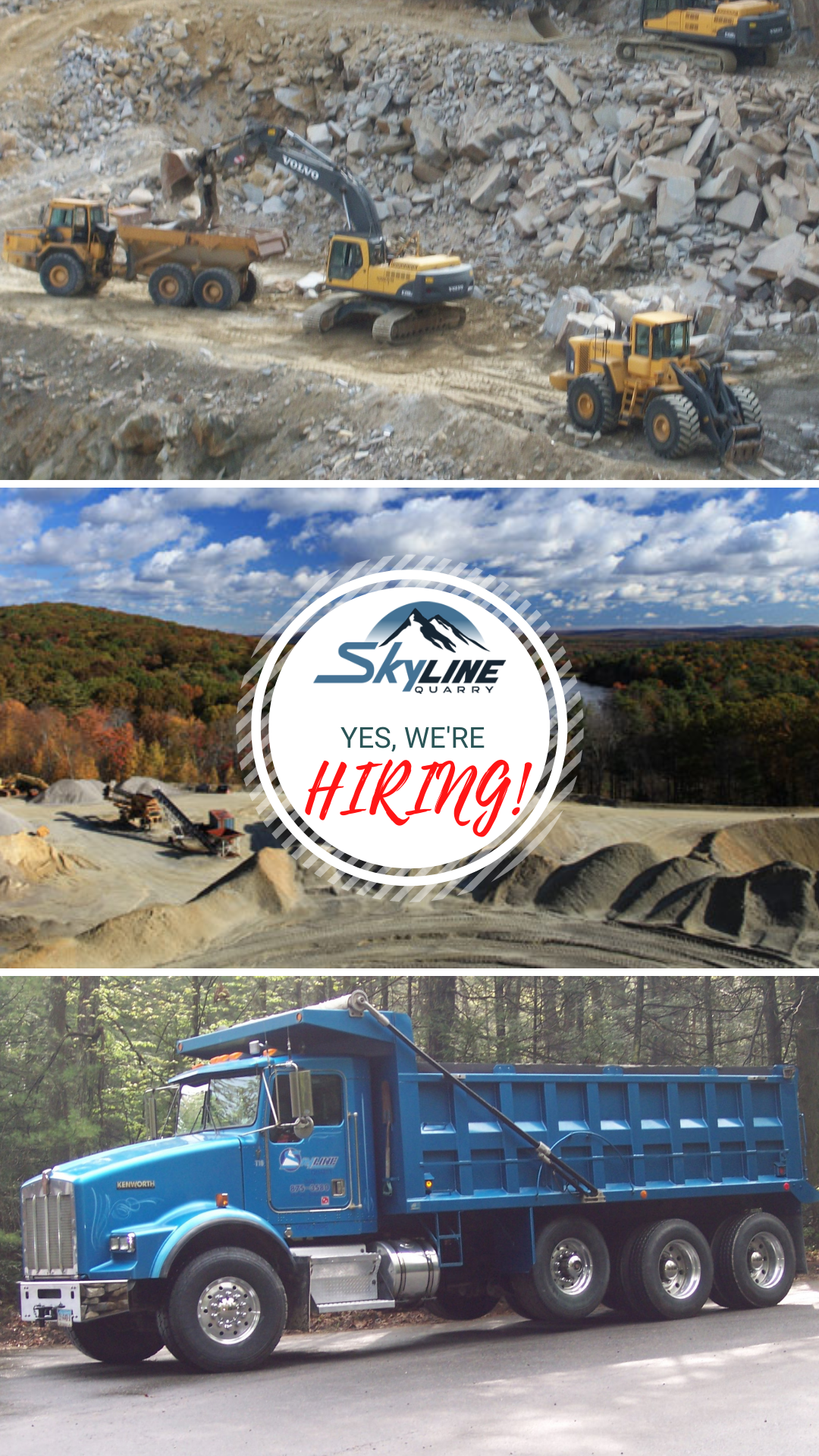 Skyline Quarry Facebook ad: Heavy Equipment Mechanics Needed