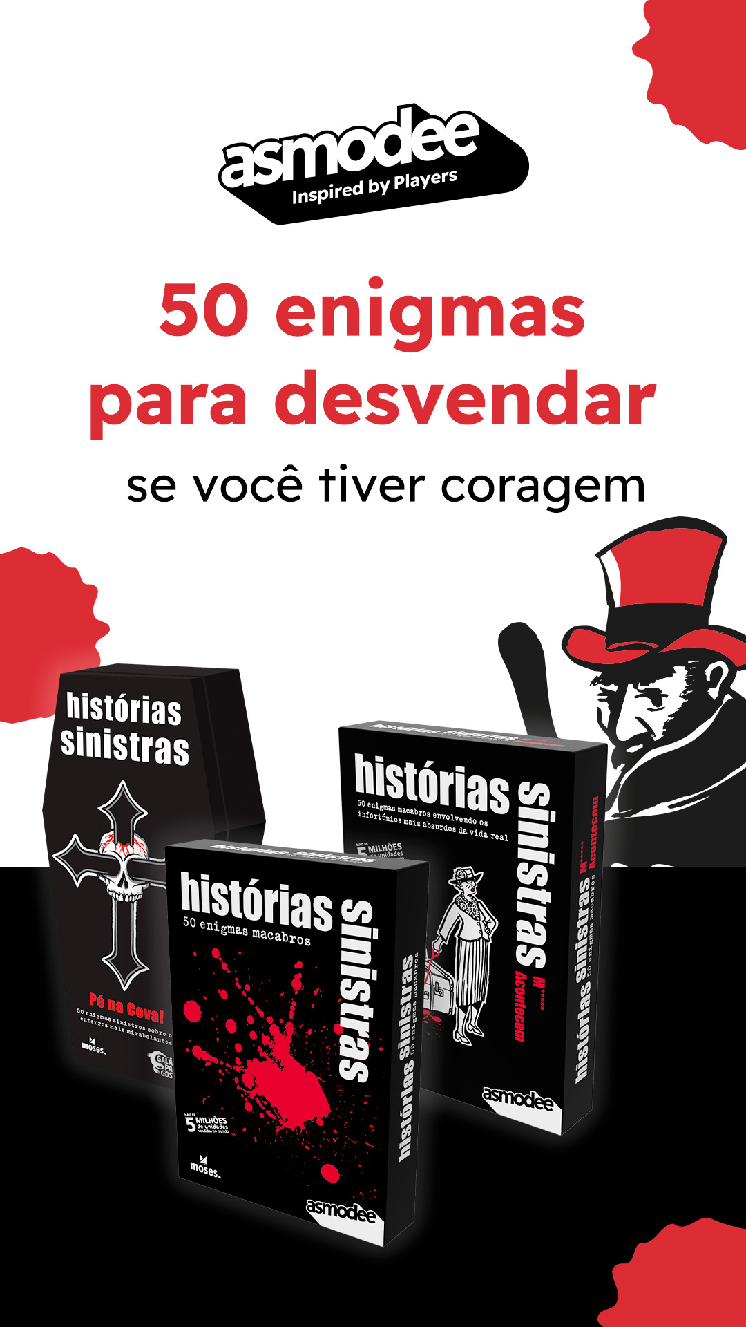 asmodee Brasil Facebook ad: Um sabe a solução e os outros precisam…