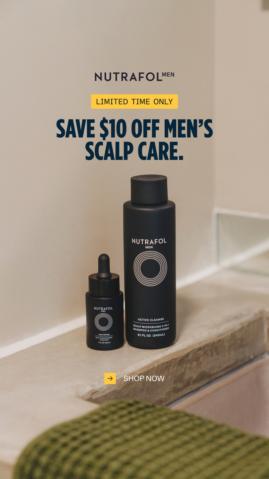 Nutrafol Men Facebook ad