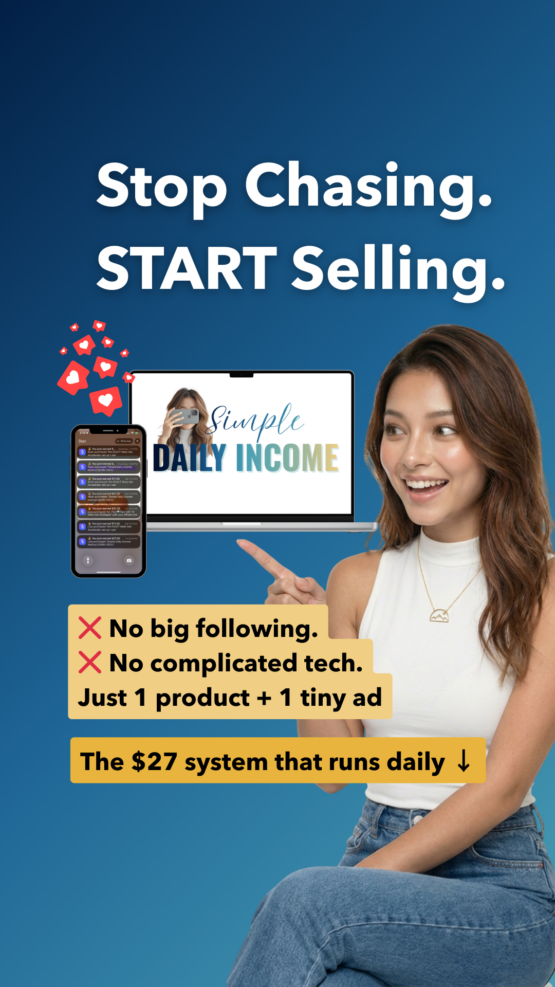 Simple Daily Income Facebook ad from Feb 23, 2026