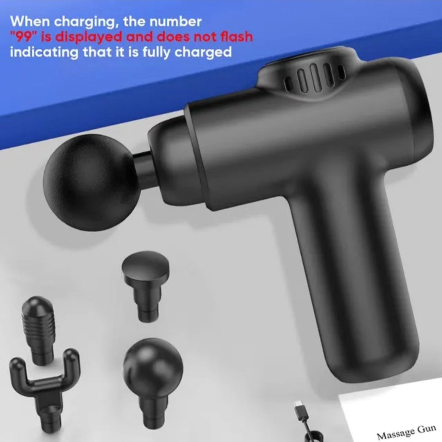 Factory Xpress Fitness Facebook ad: 5 Gear Massage guns $110