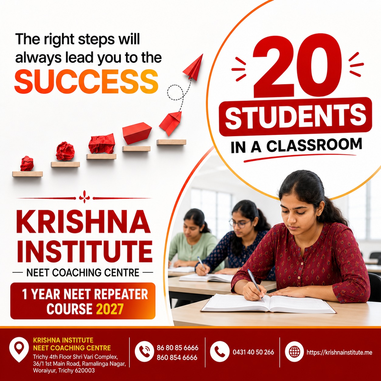 Krishna institute NEET Coaching Centre Facebook ad