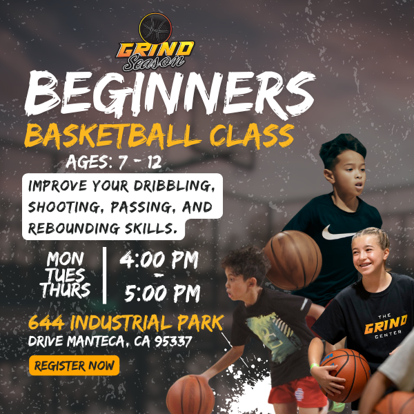 Grind Season Basketball Center Facebook ad: Youth Basketball Training in Manteca!