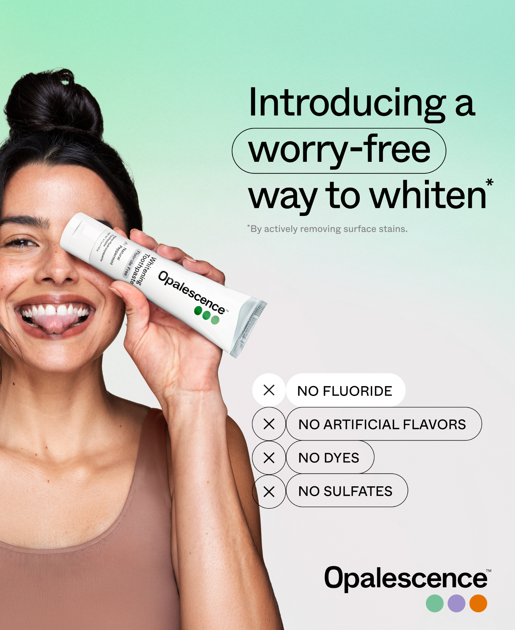Opalescence Facebook ad: Fluoride Free Toothpaste