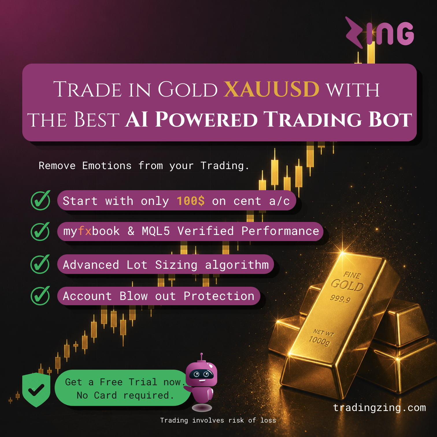 Zing Trading Bot Facebook ad