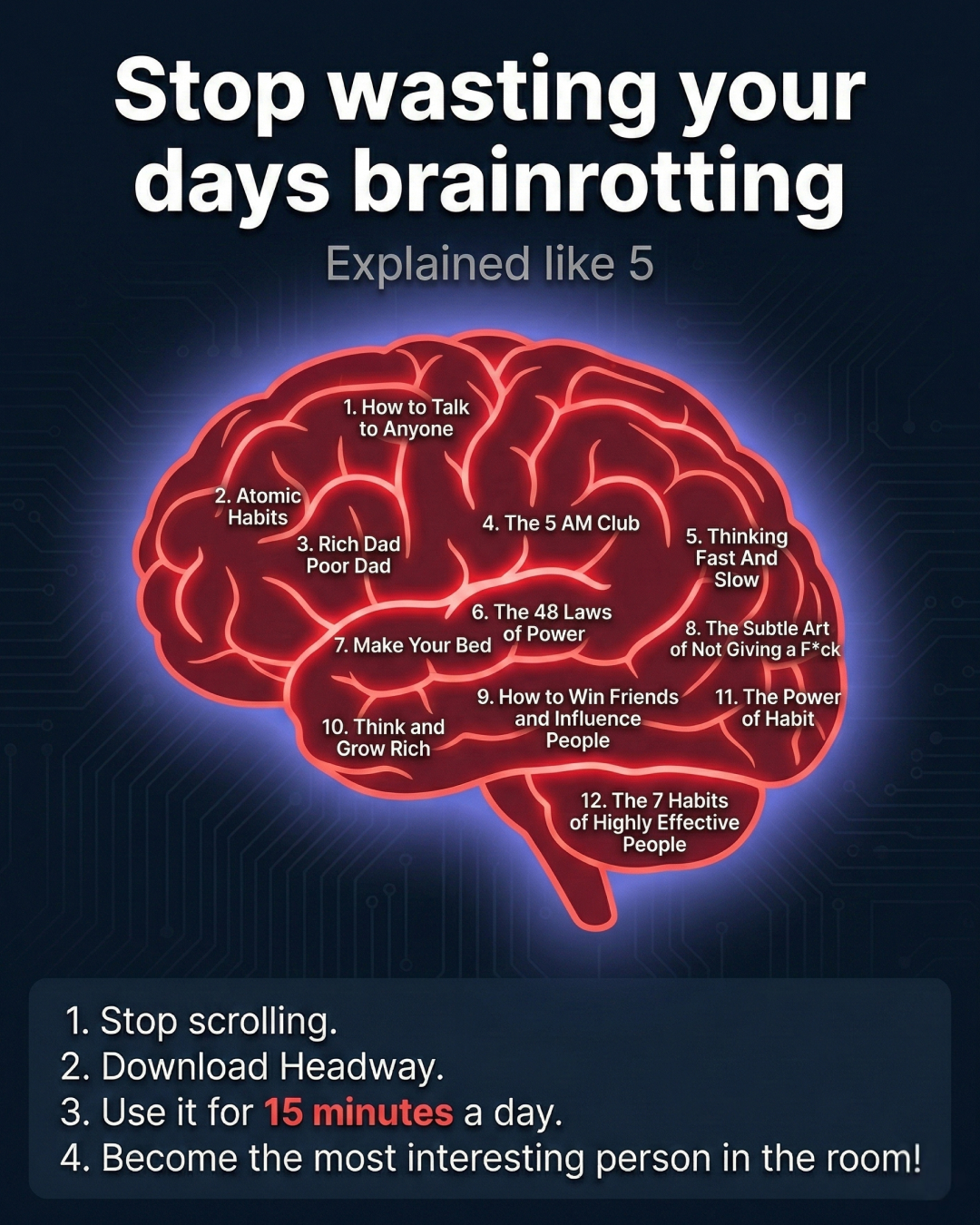 Headway App Facebook ad
