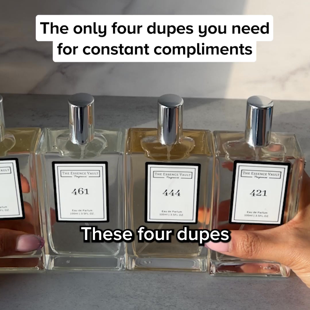 The Essence Vault Facebook ad: Designer Inspired Fragrances For Less