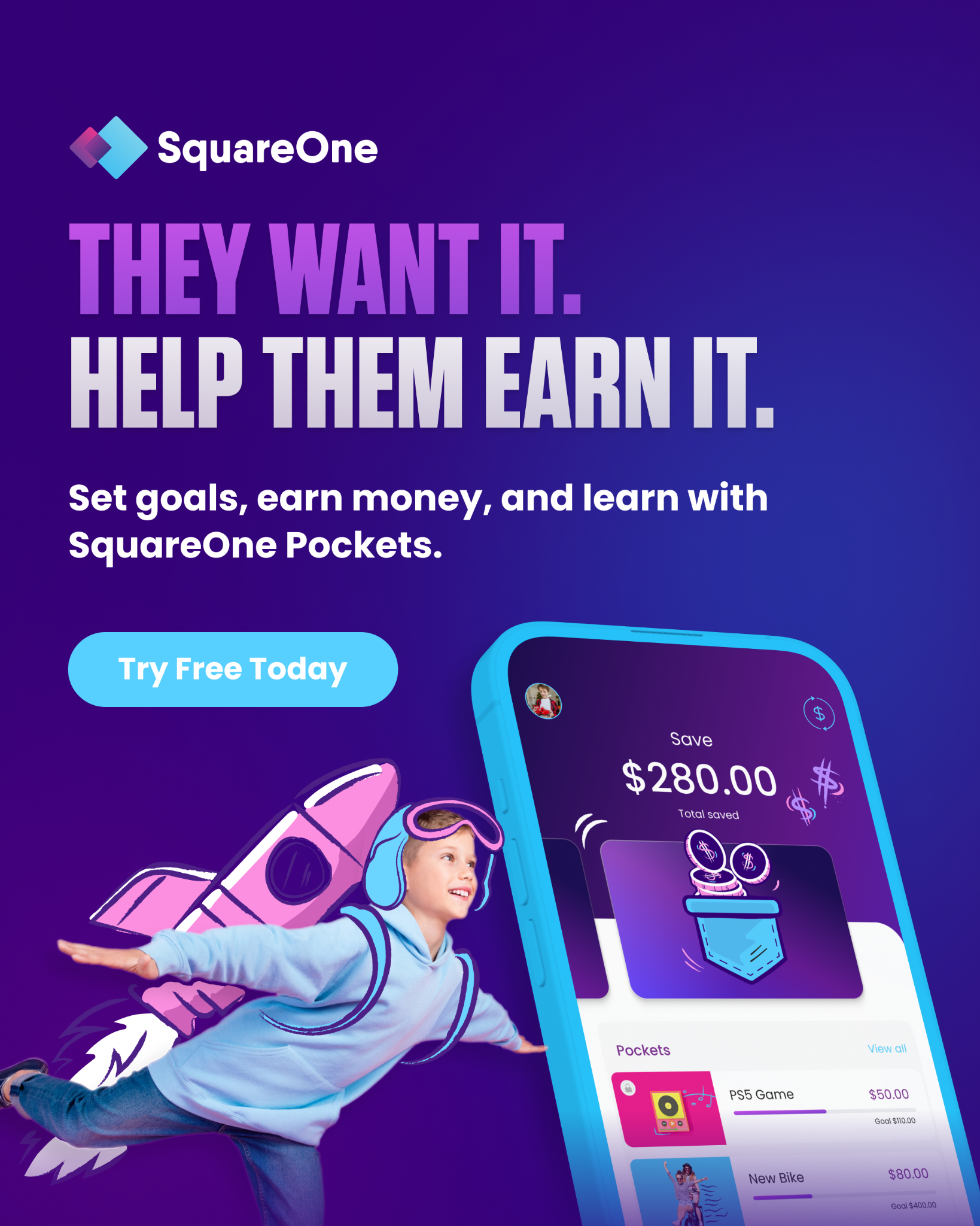 SquareOne Facebook ad