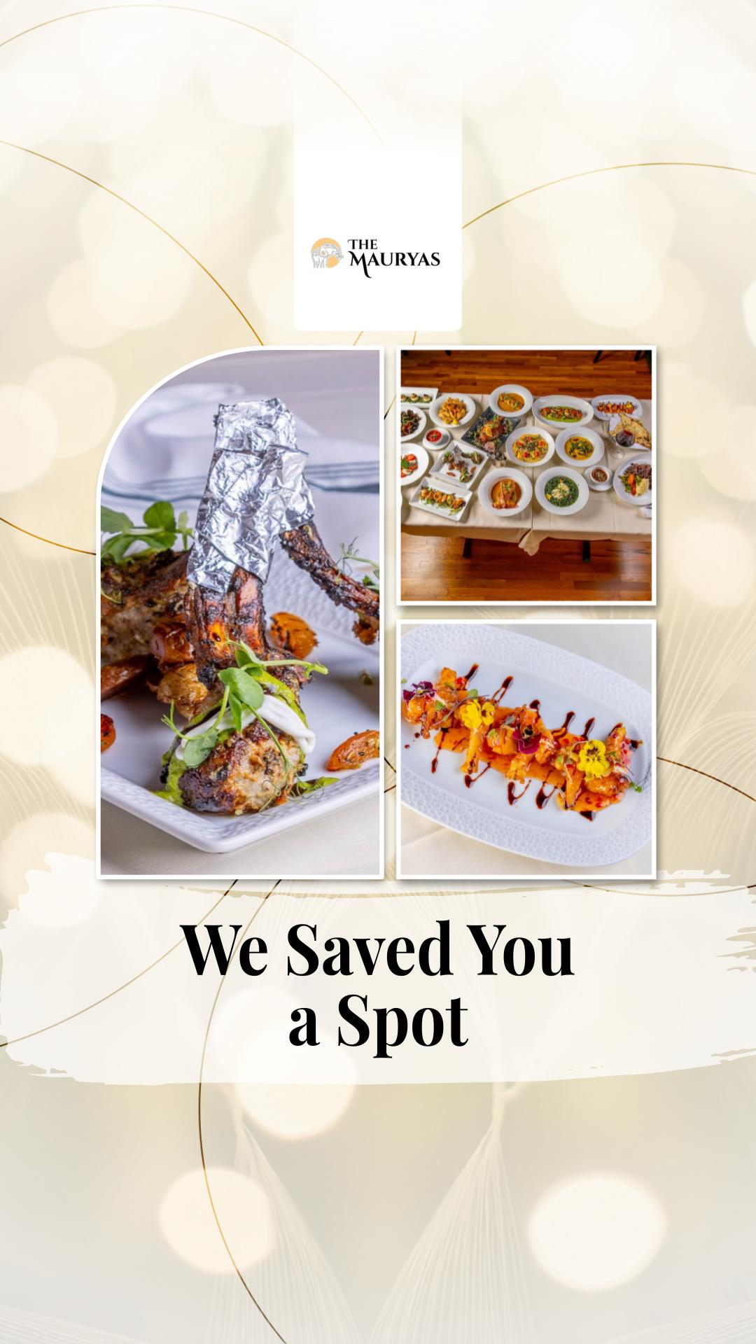 Mauryas Indian Restaurant Facebook ad: Calling all food lovers!
