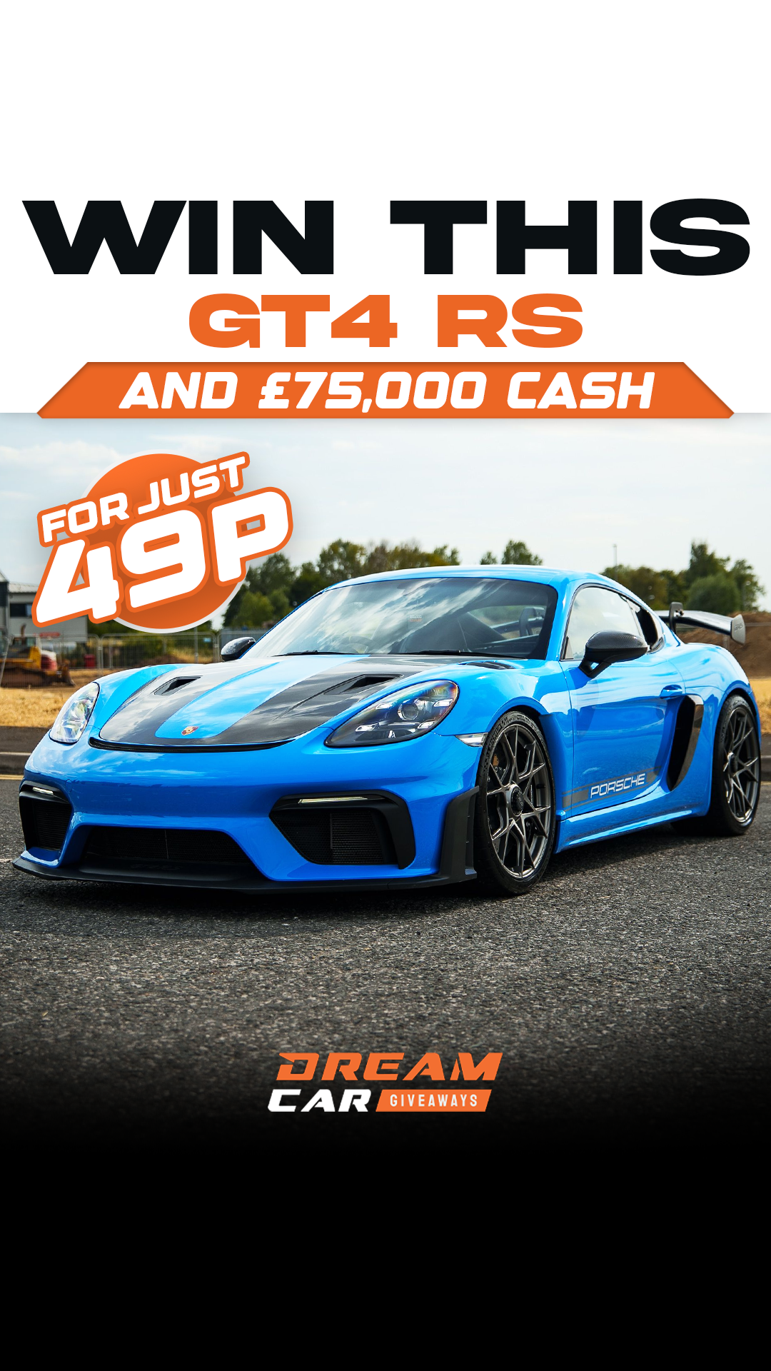 Dream Car Giveaways Facebook ad