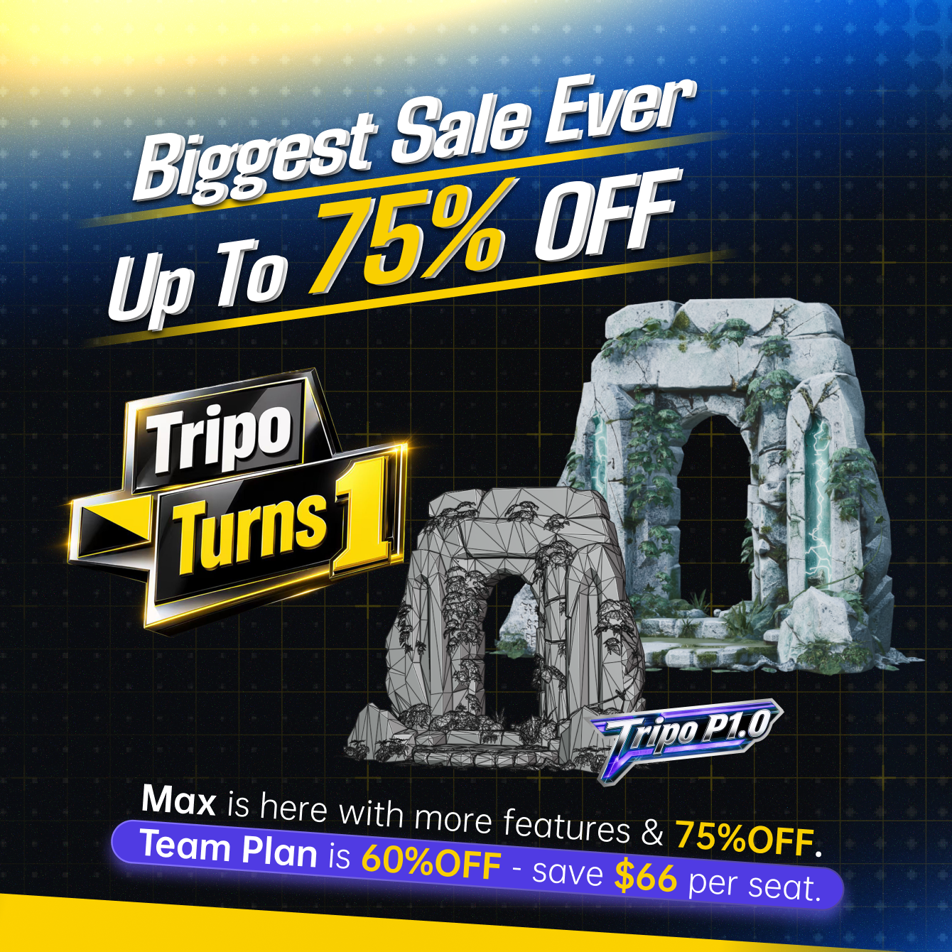 Tripo 3D Facebook ad