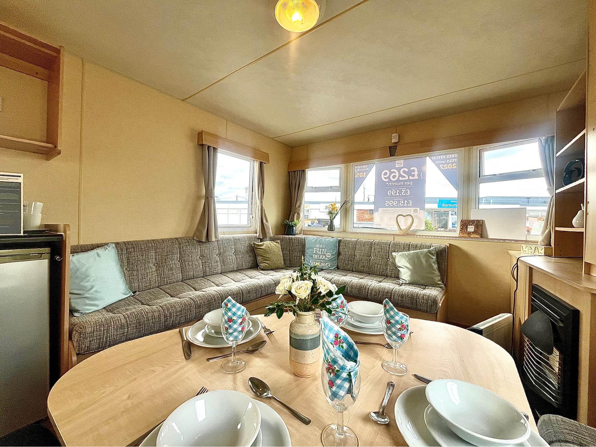Ryan Alagoz Facebook ad: static caravan for sale in Bridlington with sea views