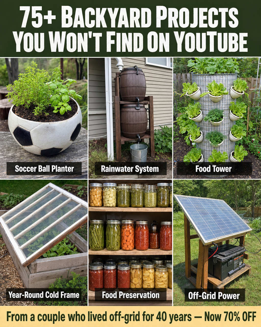 Self-Sufficient Backyard - by Ron and Johanna Facebook ad