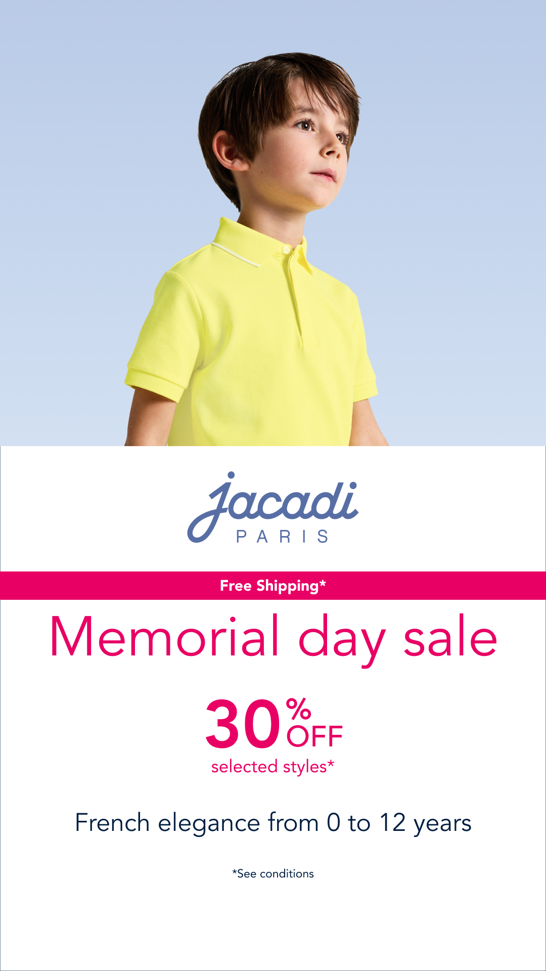 Jacadi Facebook ad