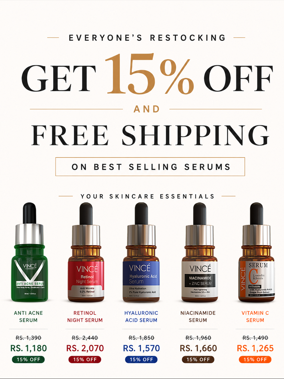 Vince Care Facebook ad