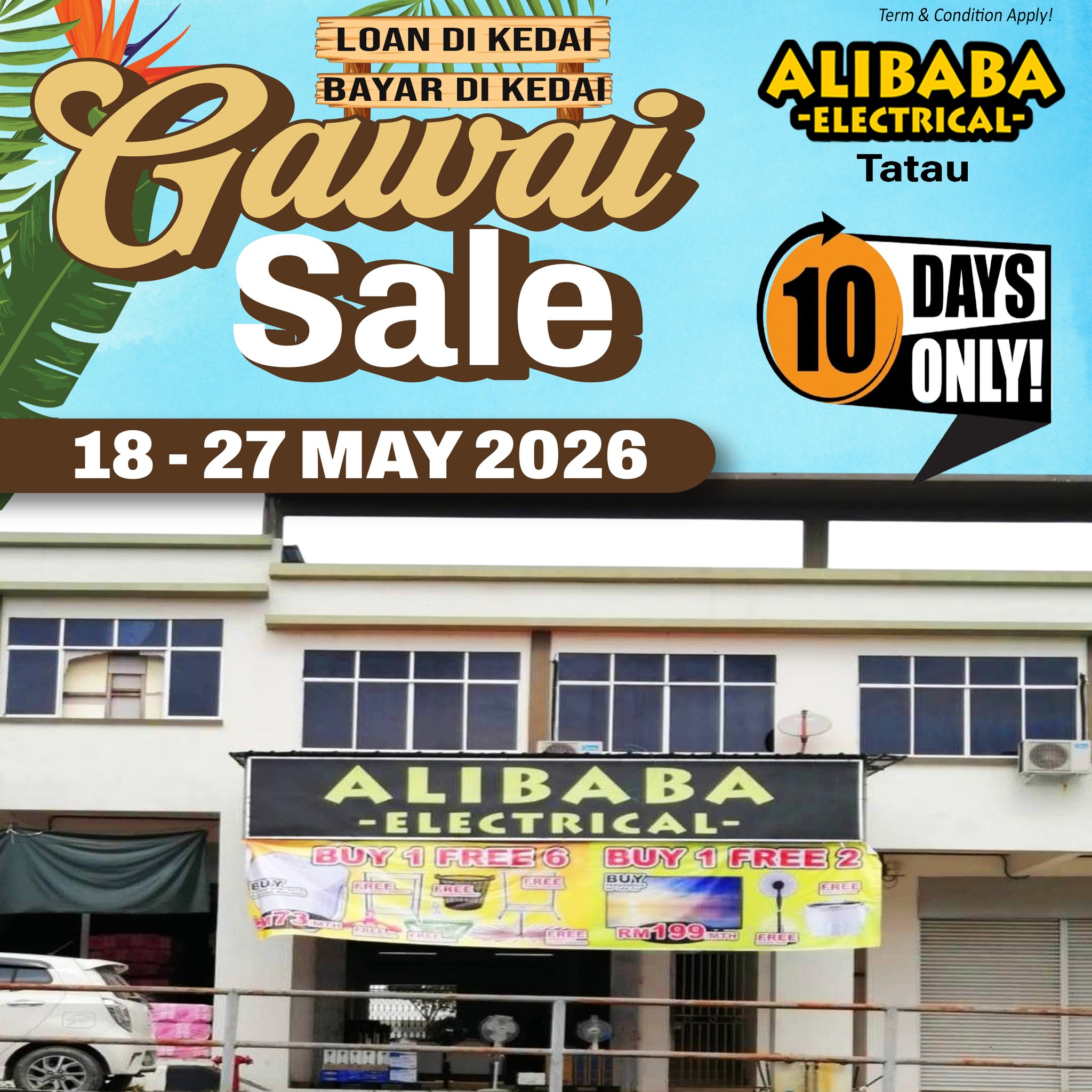 Alibaba Electrical-Tatau branch Facebook ad