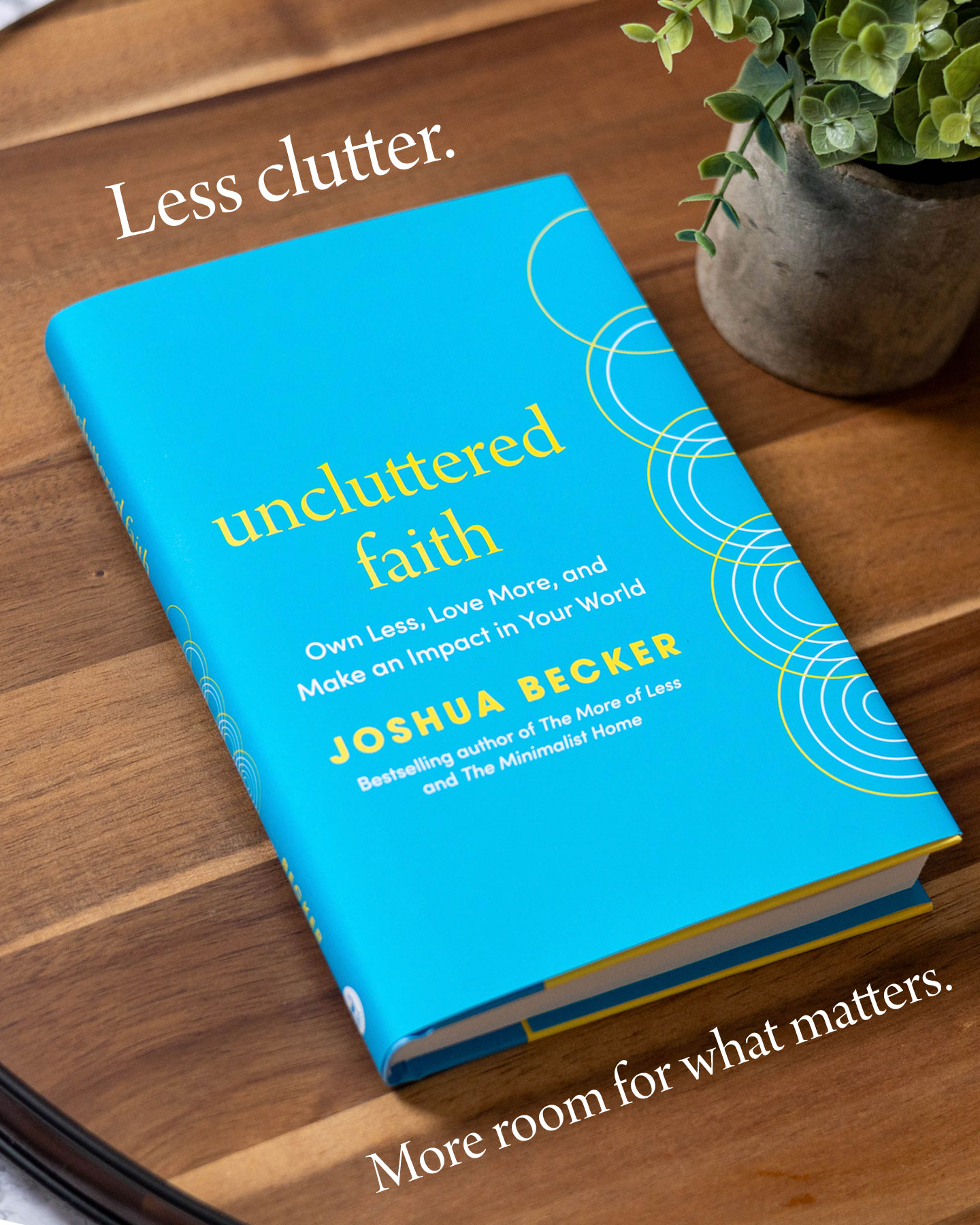 WaterBrook & Multnomah Facebook ad: Uncluttered Faith