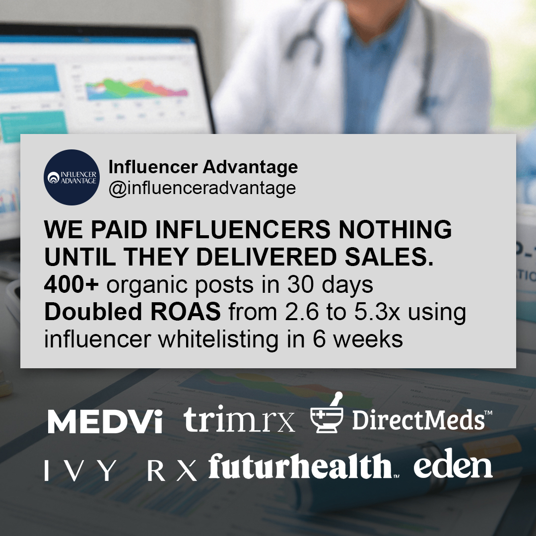 Influencer Advantage Facebook ad