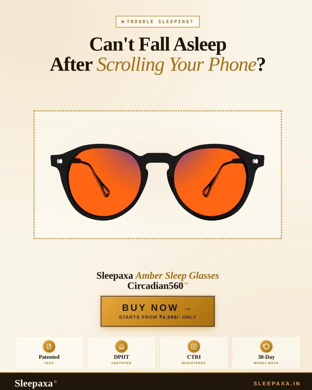 SleepAxa Facebook ad: Sleep Like Performance Matters