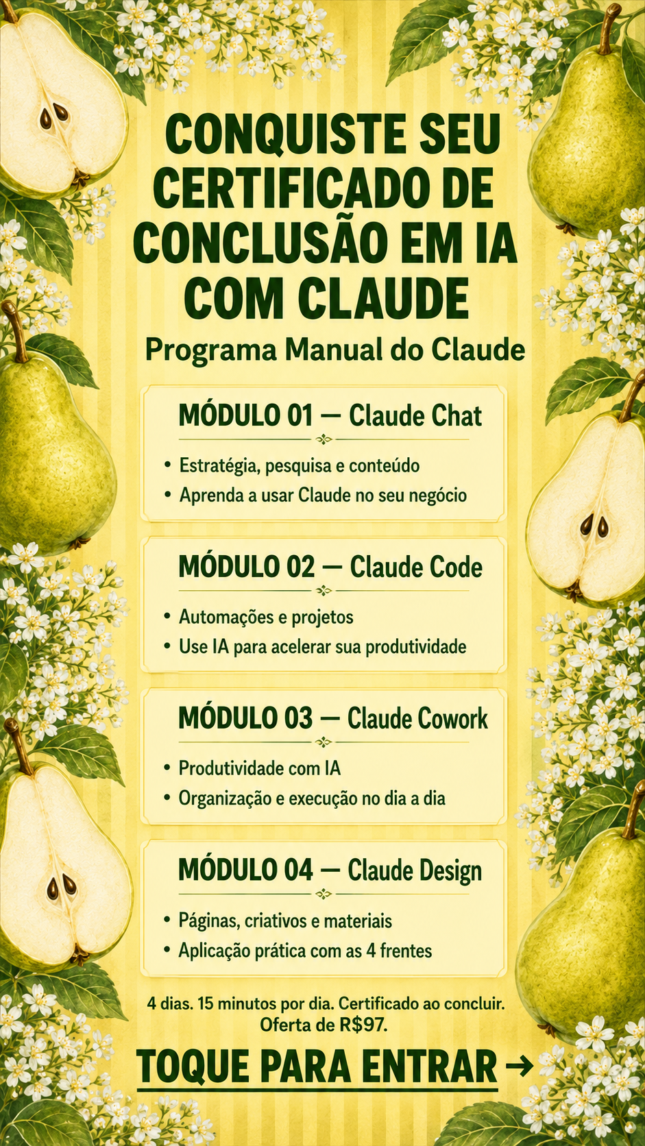 Mariana Torres Facebook ad: O Claude tem 4 frentes. Você usa 1.