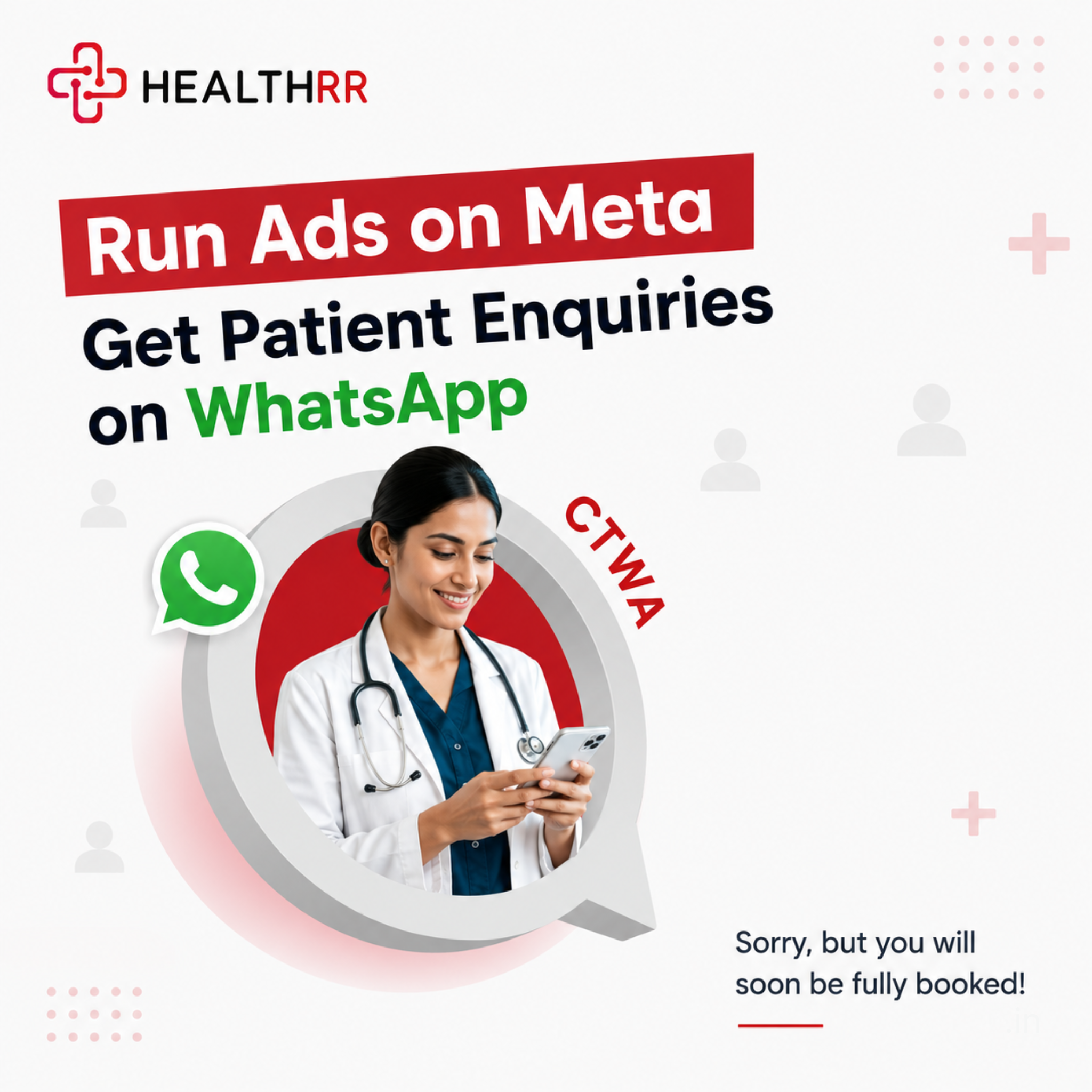 Healthrr Facebook ad: Most digital marketing agencies send you a report…