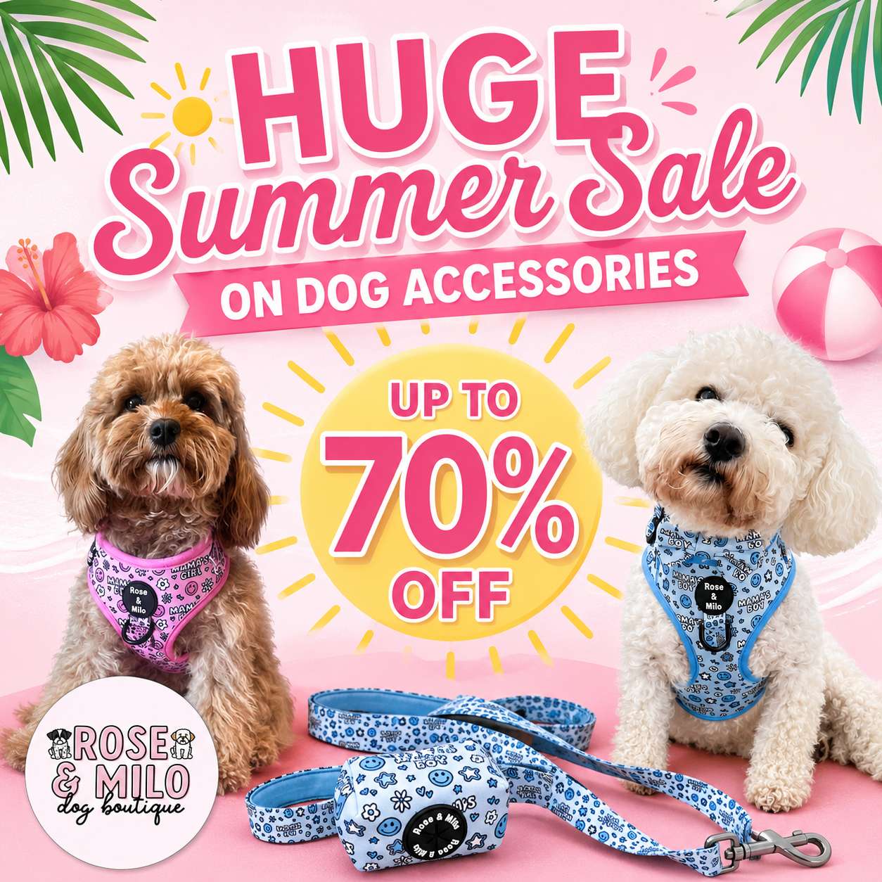 Rose & Milo Facebook ad