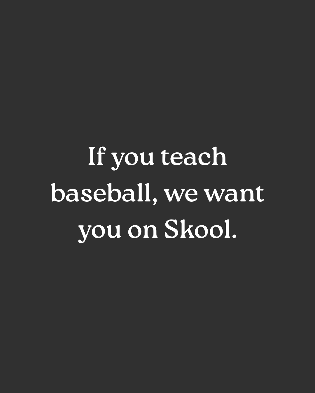 Skool Facebook ad