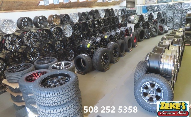 Zeke's Custom Wheels Facebook ad: JEEP WRANGLER WHEELS & TIRE PACKAGES ON SALE