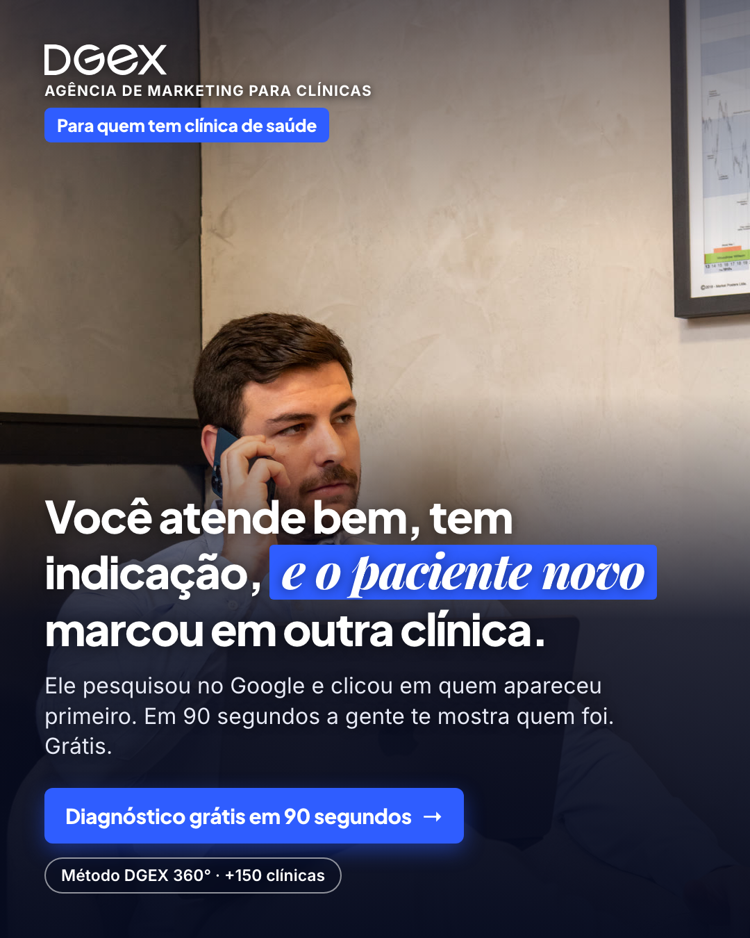 DGEX Company Facebook ad: Atende bem e o paciente novo marca em outra? Veja quem…