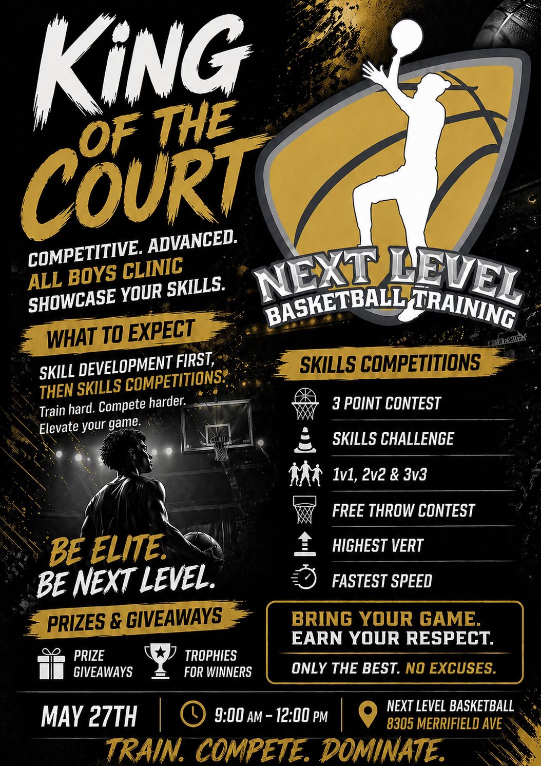 Next Level Basketball Training Facebook ad: CAMPS & CLINICS | NEXT LEVEL BASKETBALL