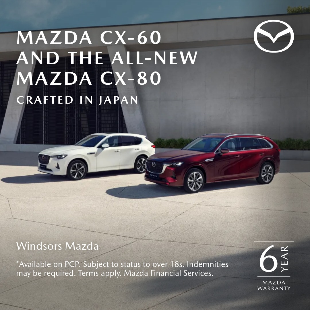 Windsors Group Facebook ad: Electrify Your Drive with the All-New Mazda CX-60…