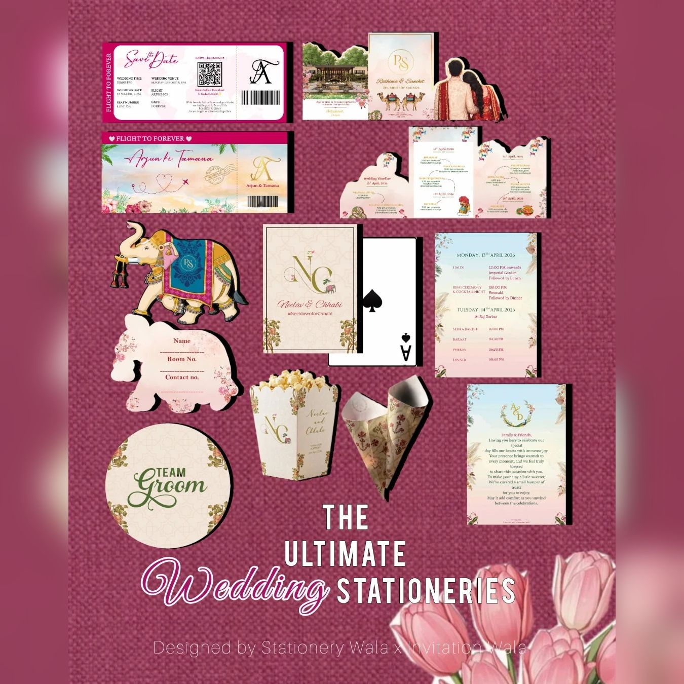 Stationary Wala Facebook ad: Luxury Wedding Invitations & Stationery