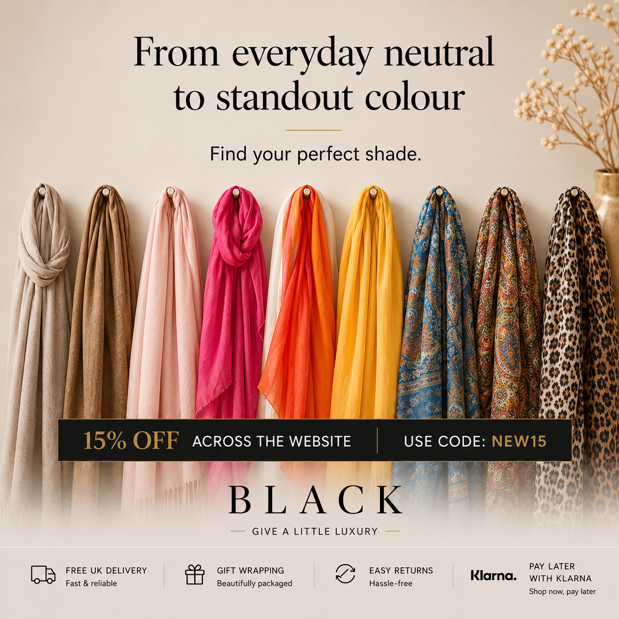 Black.co.uk - Luxury Accessories and Gifts Facebook ad