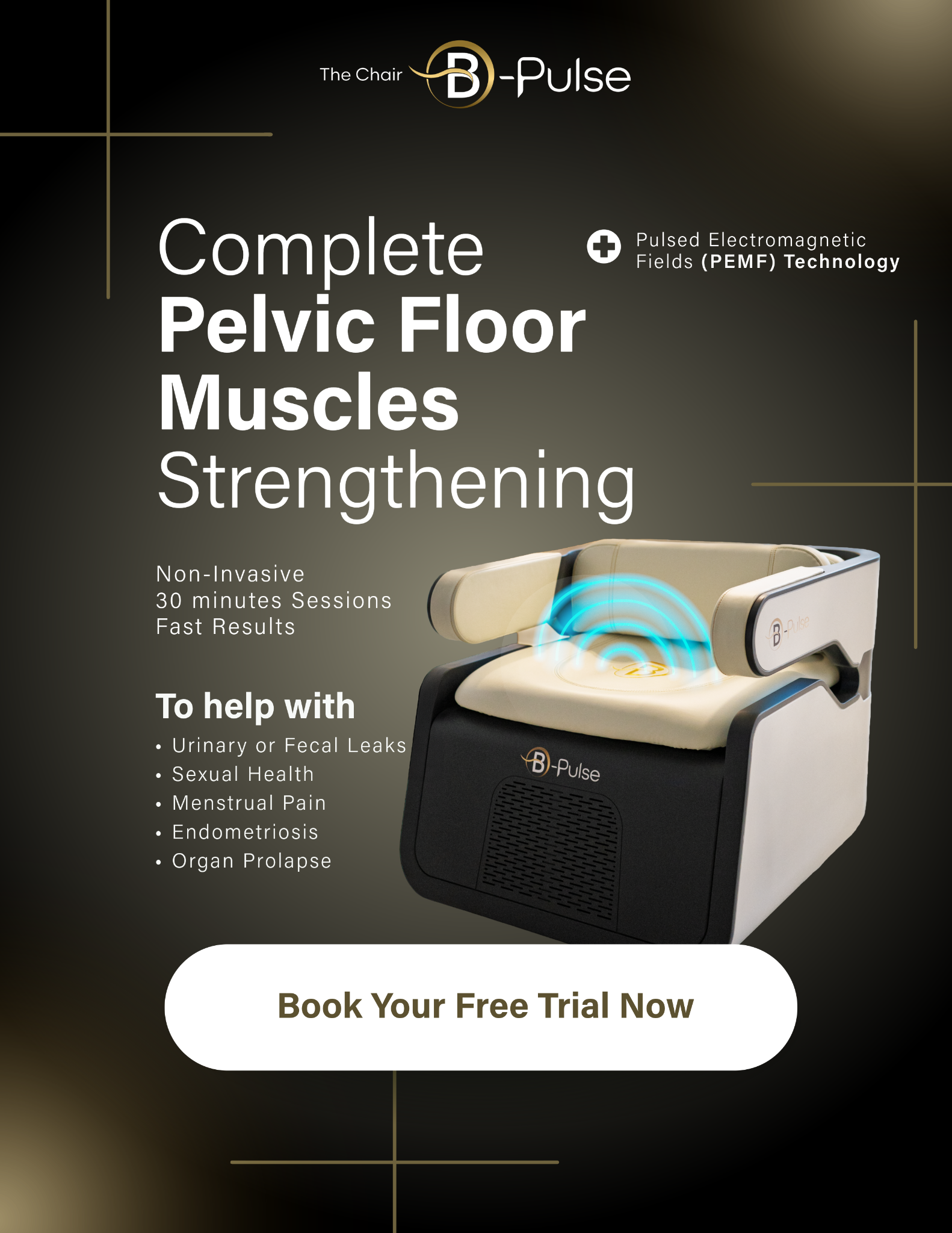 Fluid Spa Facebook ad: FREE TRIAL, Core & Pelvic Treatment!