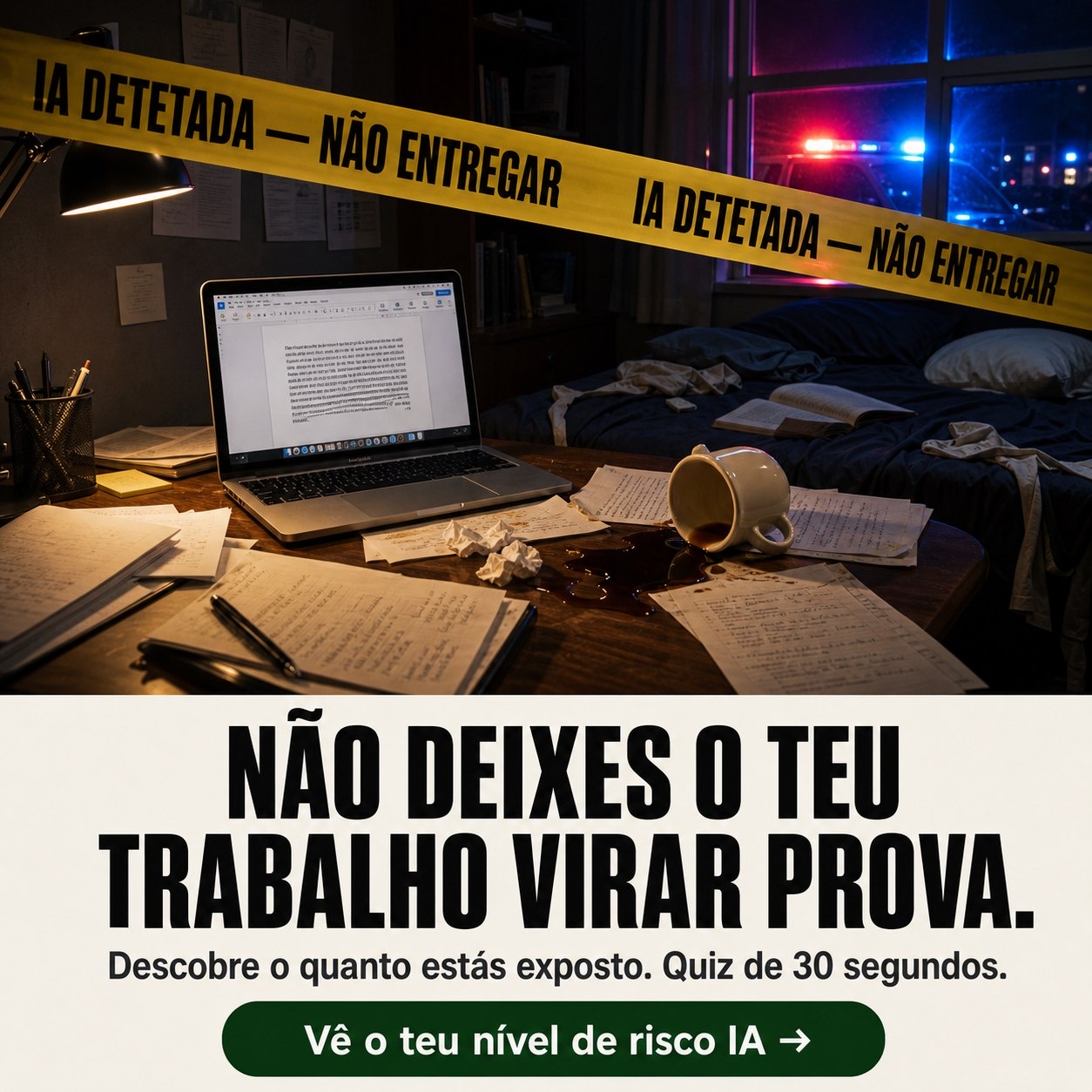 ClearSai Facebook ad: Verifica o teu ensaio antes do teu professor