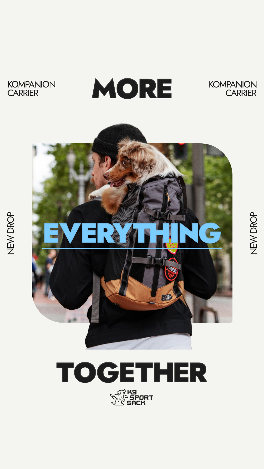 K9 Sport Sack Facebook ad: Your everyday adventure starts here